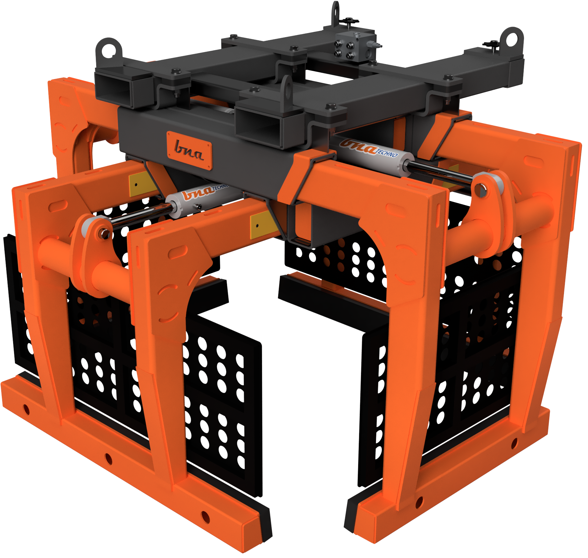 Kilitli Parke Taşı Ataşmanı (Dört Taraflı) · İnşaat Ataşmanları | BNA forklift ataşmanı